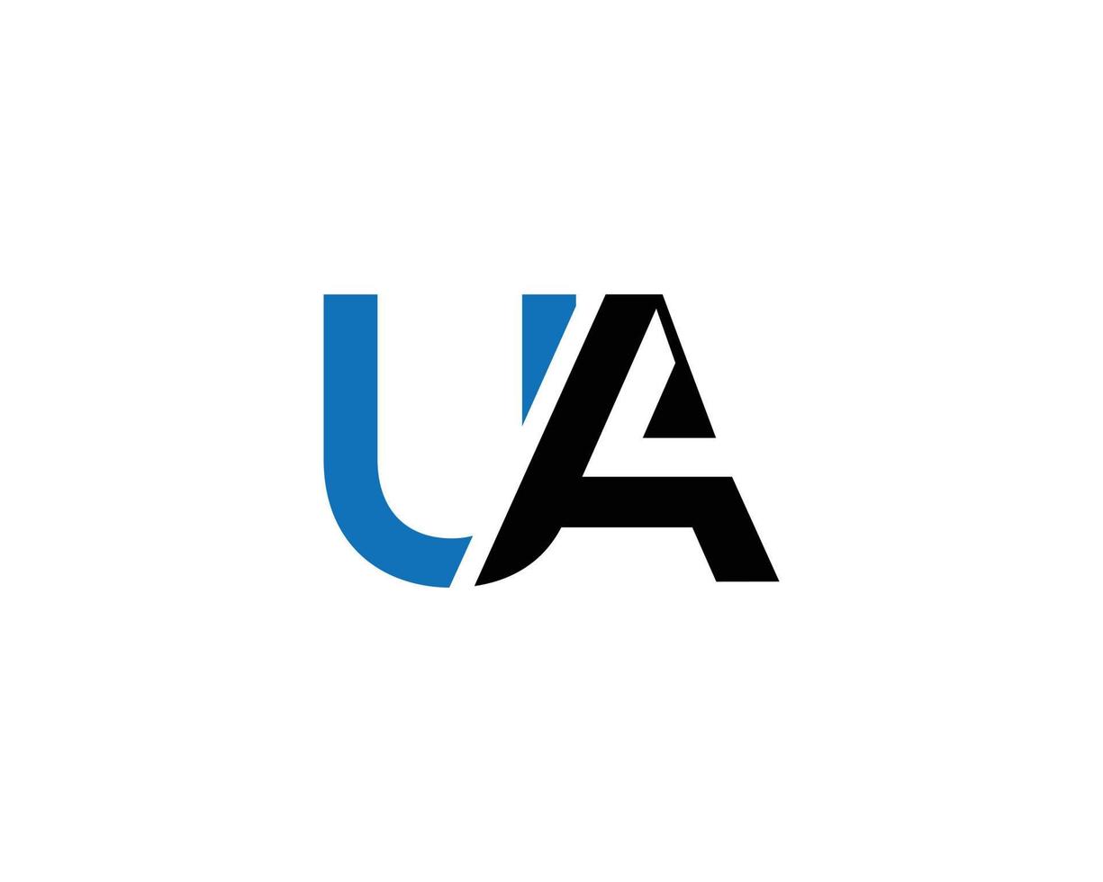 ua logo icona design concetto illustrazione. vettore