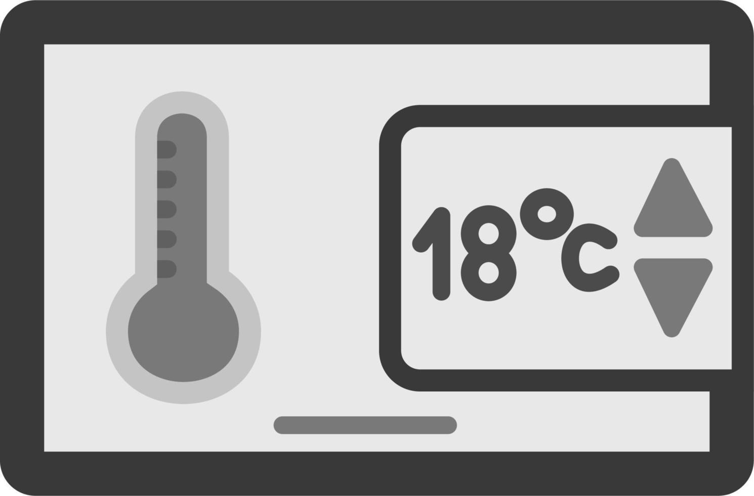 temperatura controllo vettore icona