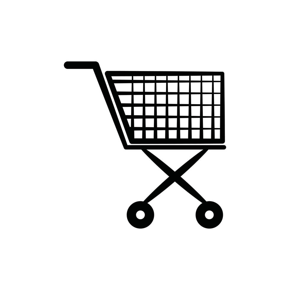 shopping carrello simbolo illustrazione vettore