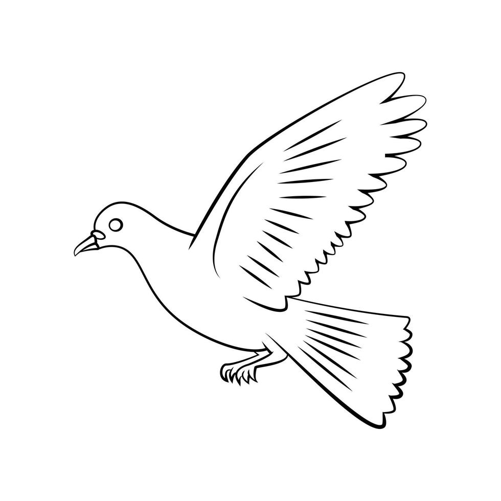 pace colomba simbolo illustrazione su bianca sfondo vettore