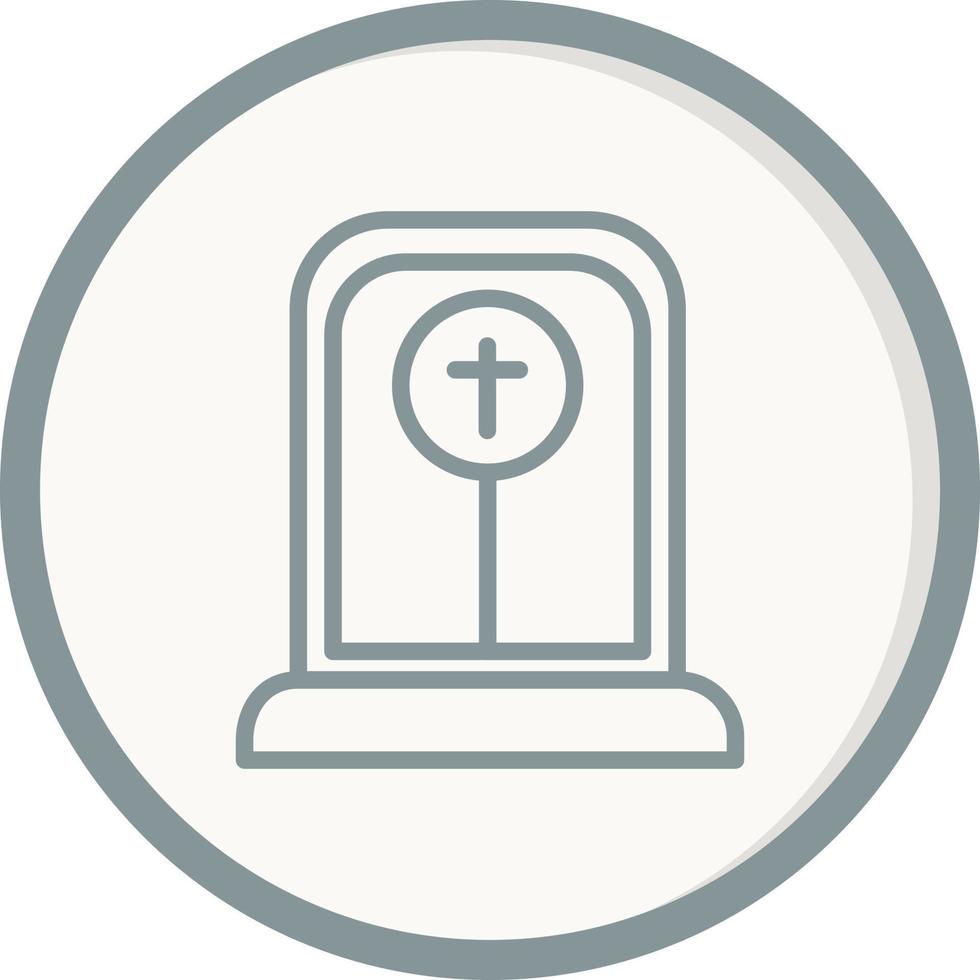 cimitero vettore icona