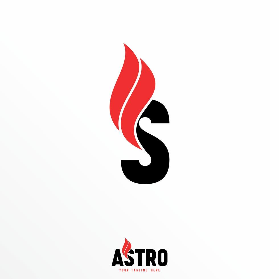 lettera o parola S sans serif font con fuoco o Immagine grafico icona logo design astratto concetto vettore scorta. può essere Usato come un' simbolo Associated con industriale o iniziale.