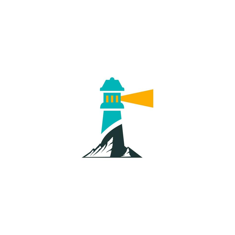 Torre luci vettore logo design