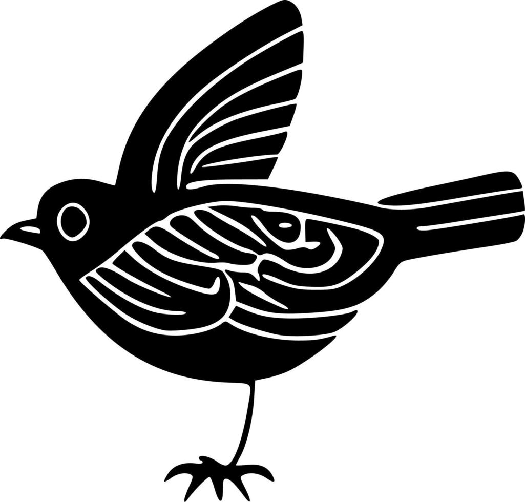 vettore illustrazione di uccello forma