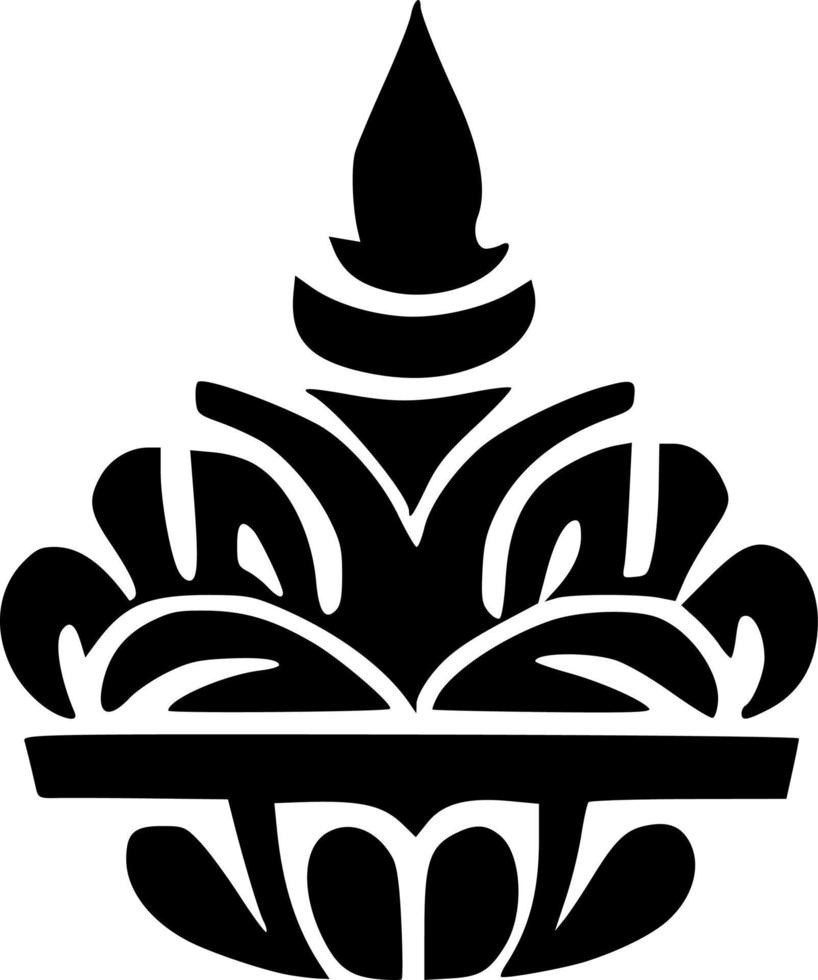 vettore illustrazione di stupa forma