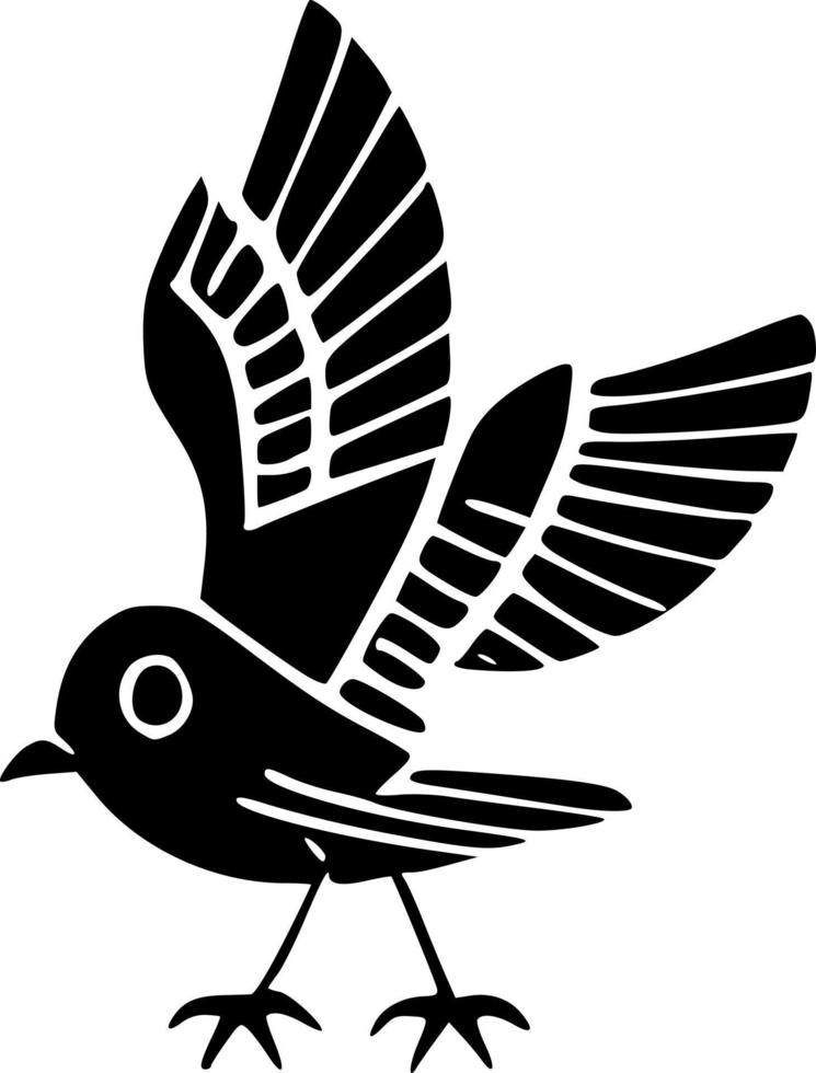 vettore illustrazione di uccello forma