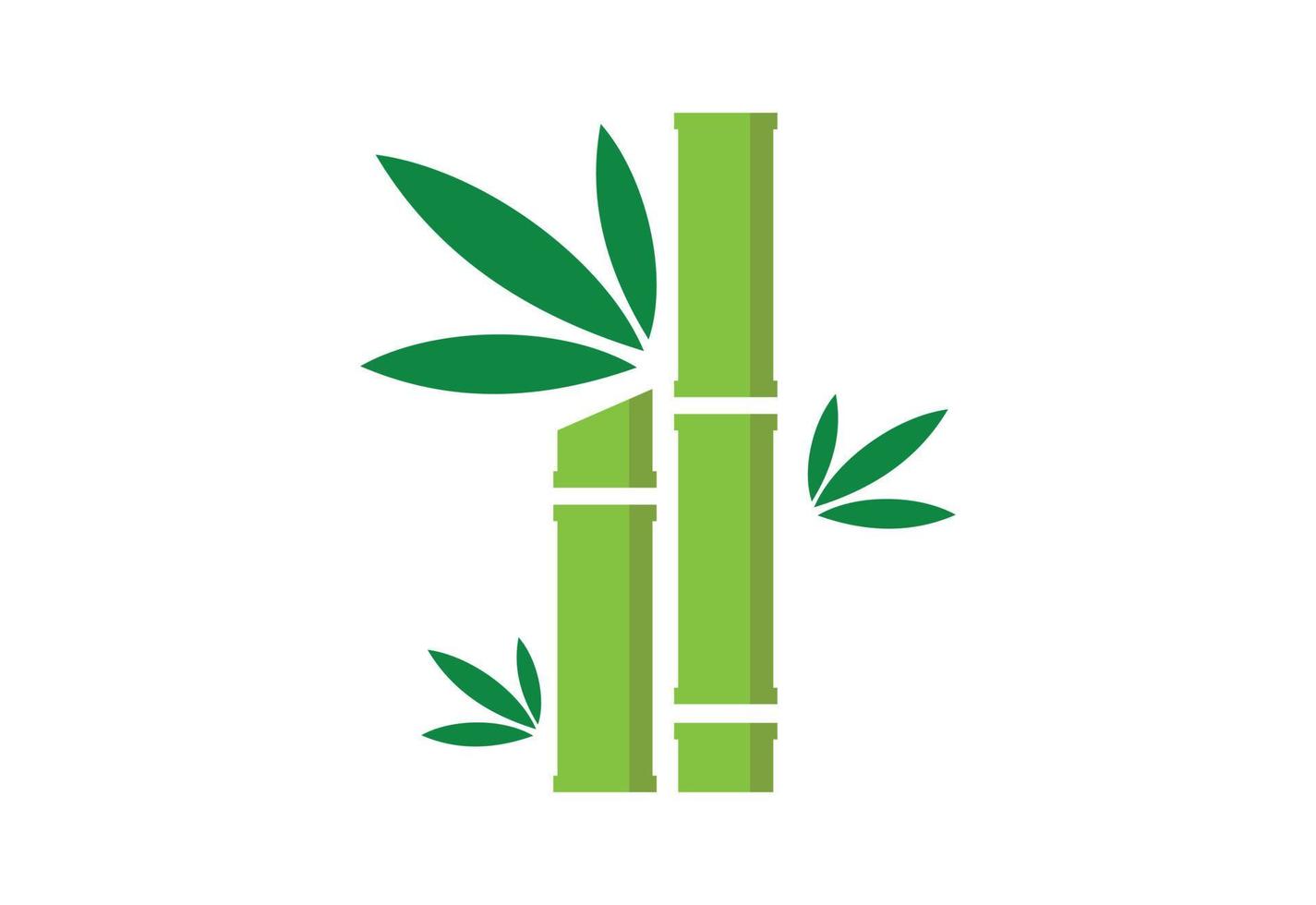 verde bambù giardino logo disegno, vettore design modello