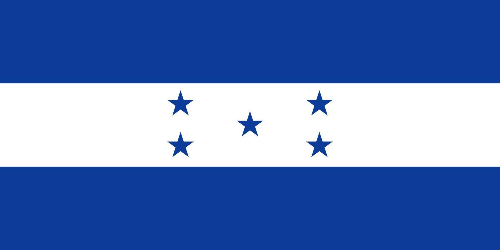 Honduras bandiera semplice illustrazione per indipendenza giorno o elezione vettore