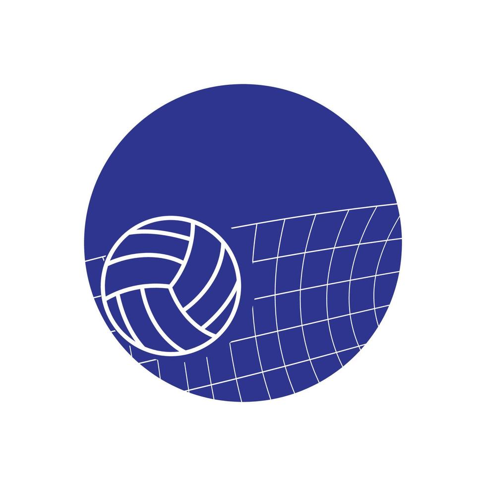 volley palla logo vettore e simbolo design modello