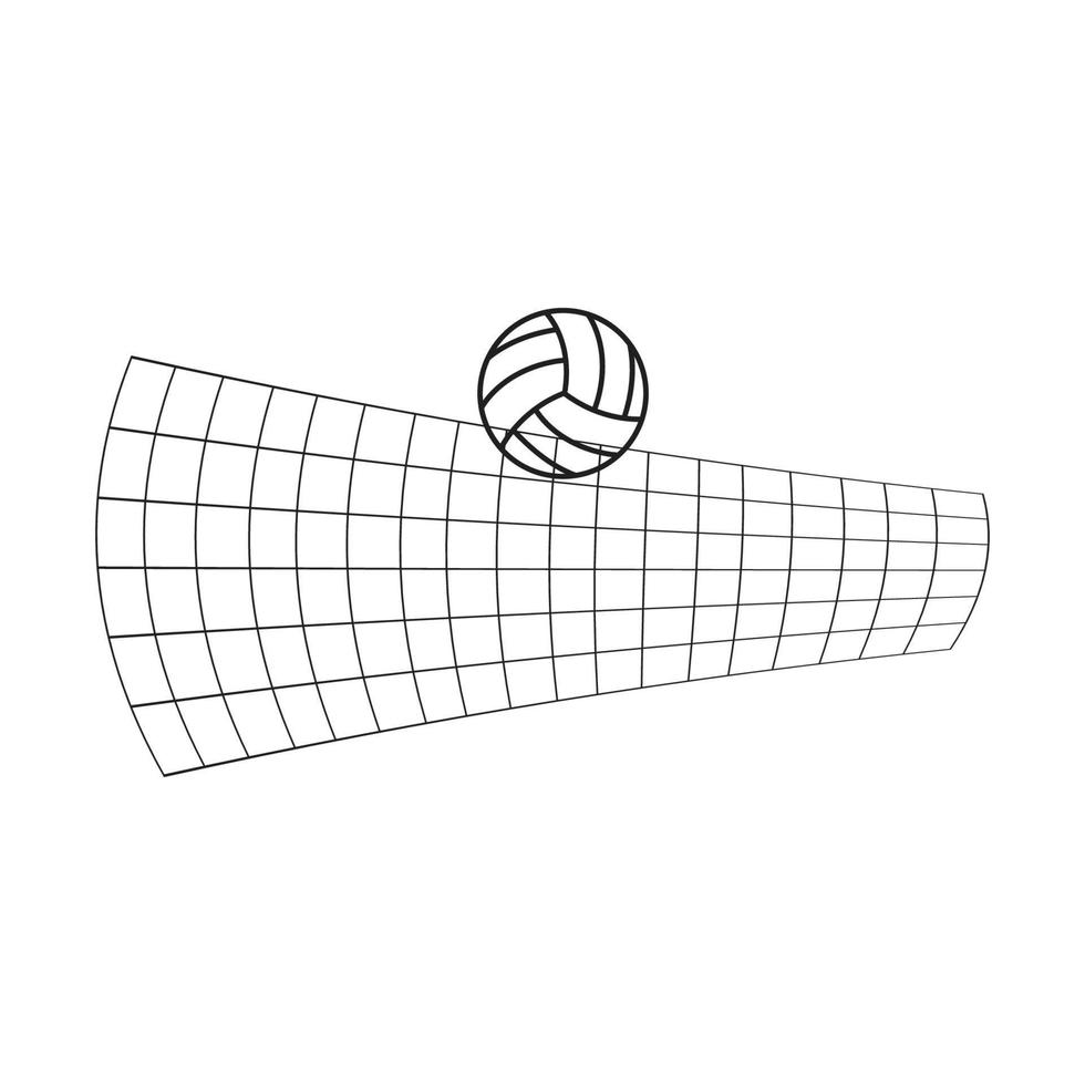 volley palla logo vettore e simbolo design modello