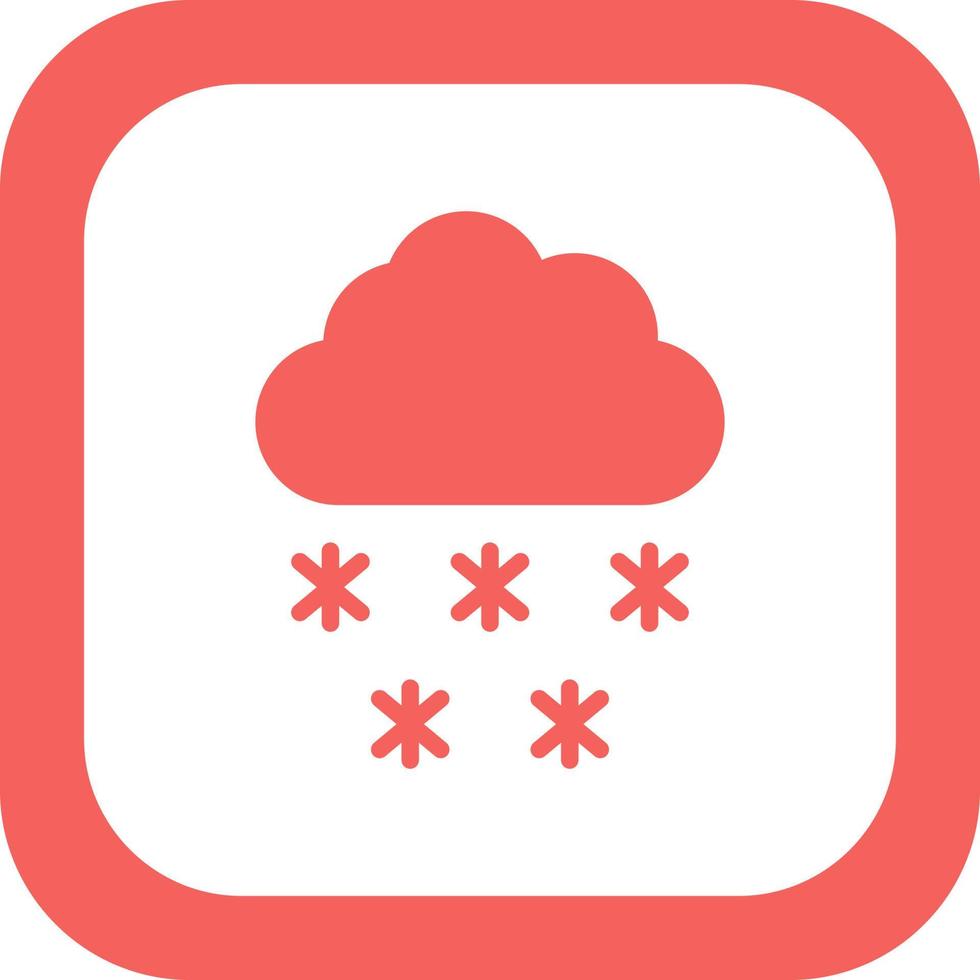 nevicando vettore icona