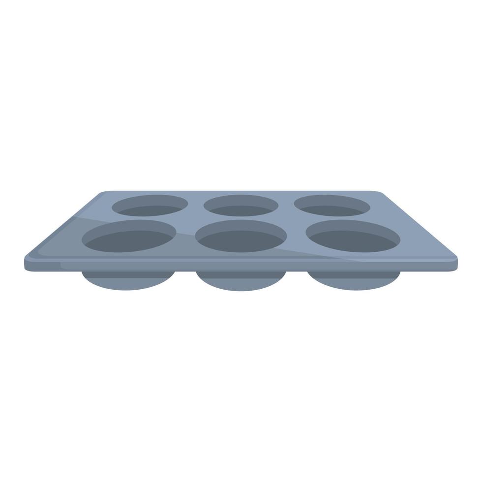 bakeware Cupcake icona cartone animato vettore. cucina padella vettore