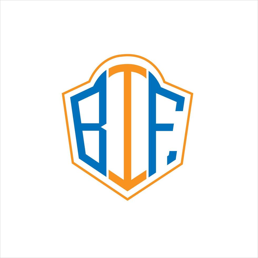 bif astratto monogramma scudo logo design su bianca sfondo. bif creativo iniziali lettera logo. vettore