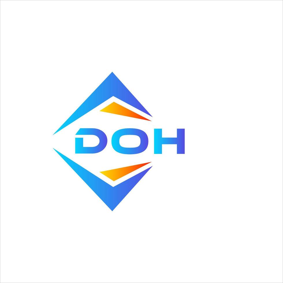 webdoh astratto tecnologia logo design su bianca sfondo. doh creativo iniziali lettera logo concetto. vettore