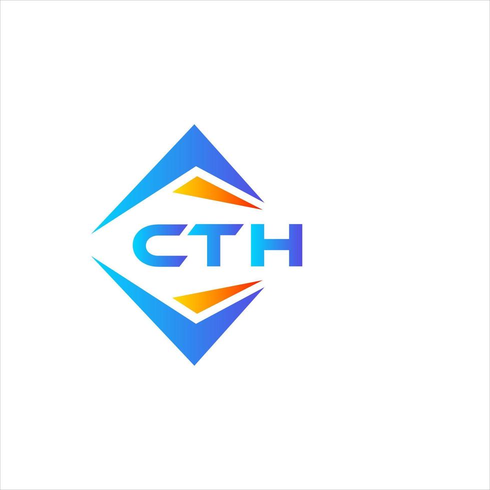 cth astratto tecnologia logo design su bianca sfondo. cth creativo iniziali lettera logo concetto. vettore