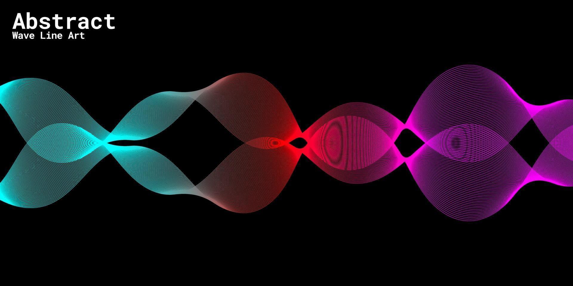 sfondo astratto moderno con linee ondulate in gradazioni viola, rosse e blu vettore