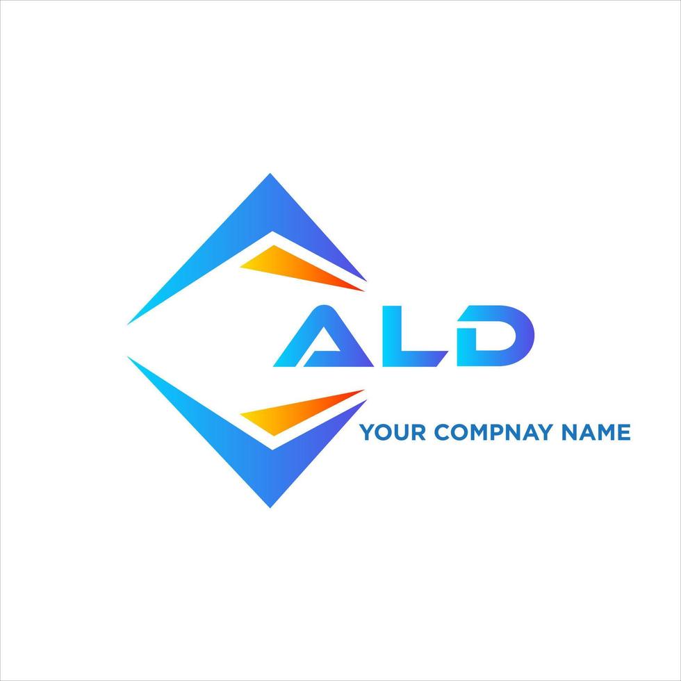 ald astratto tecnologia logo design su bianca sfondo. ald creativo iniziali lettera logo concetto. vettore