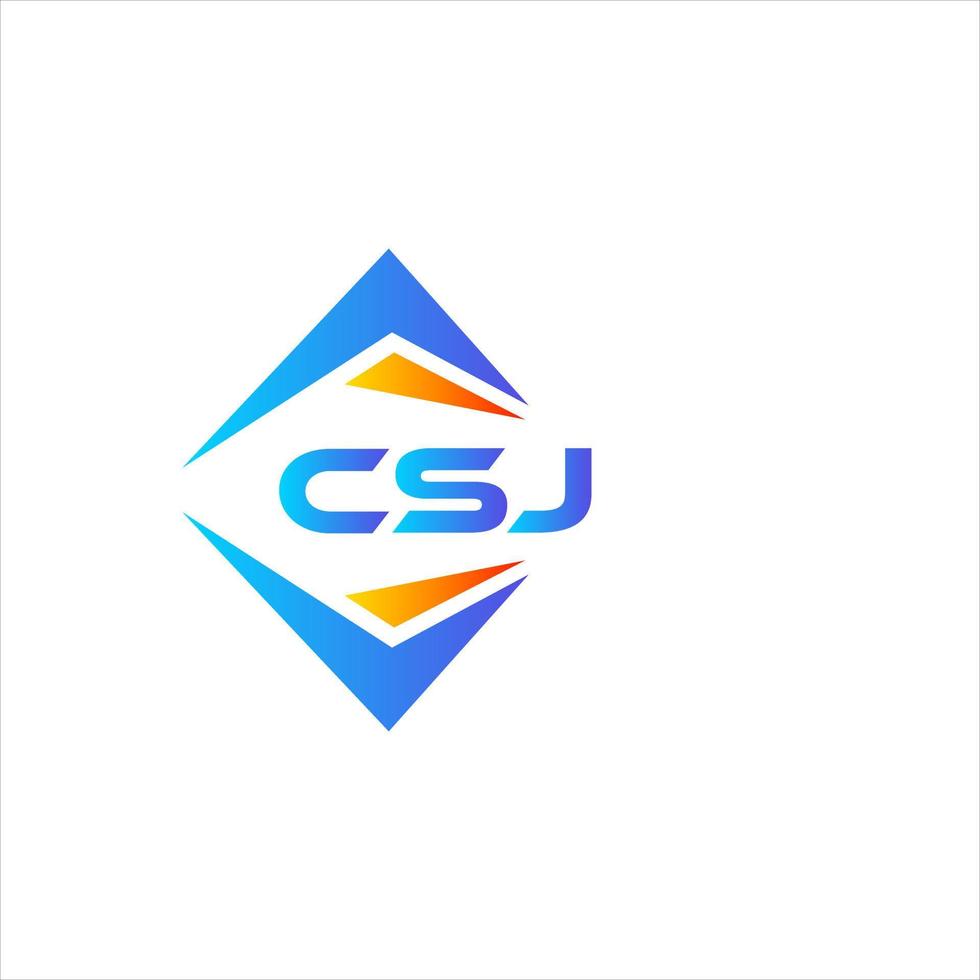 csj astratto tecnologia logo design su bianca sfondo. csj creativo iniziali lettera logo concetto. vettore