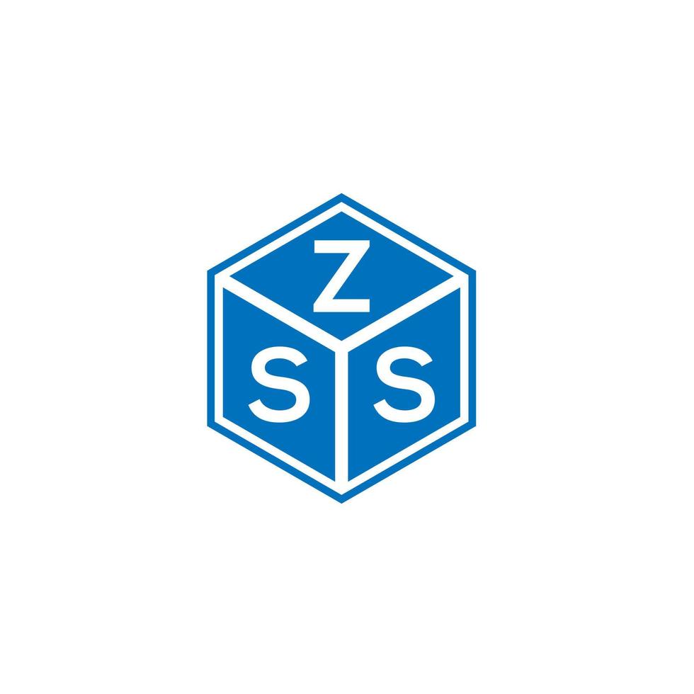 zss lettera logo design su sfondo bianco. zss creative iniziali lettera logo concept. disegno della lettera zss. vettore