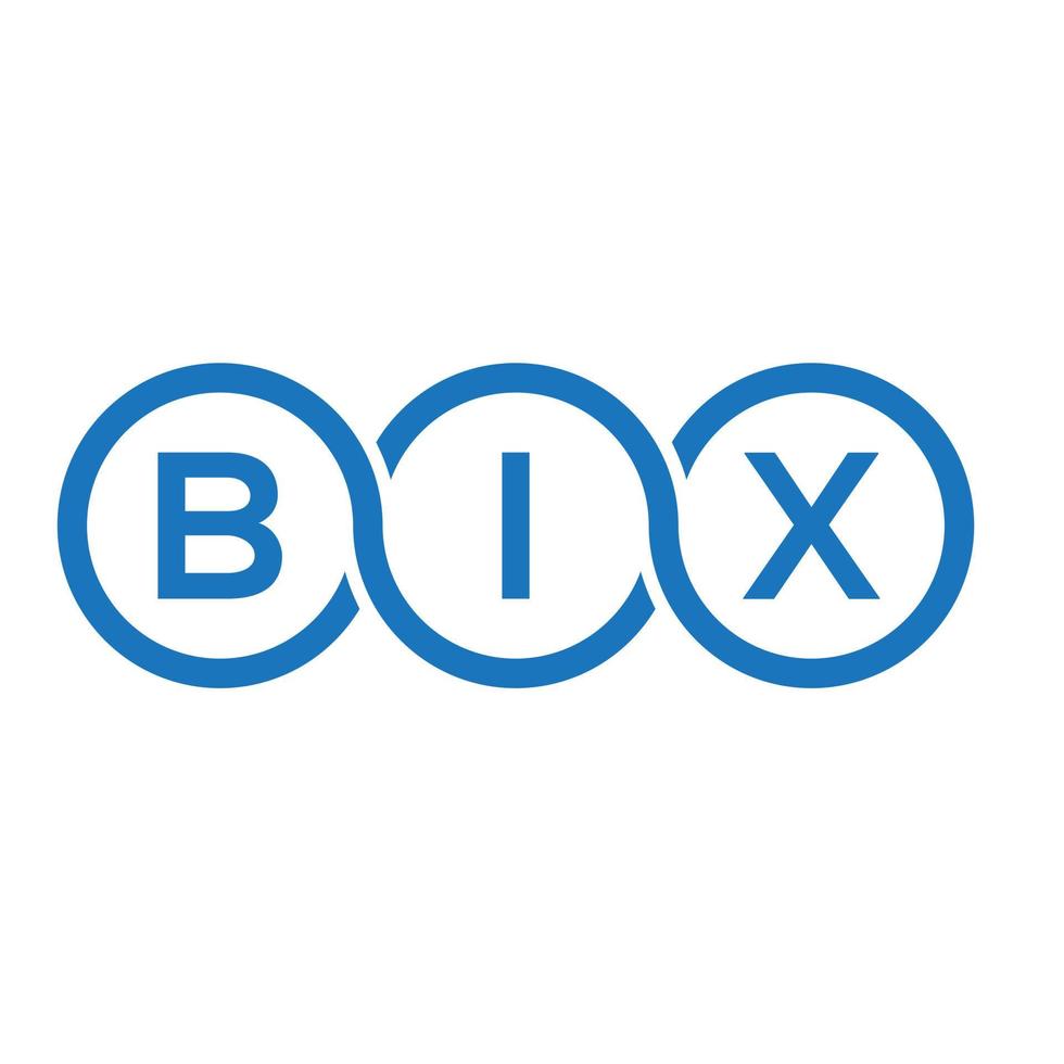 design del logo della lettera bix su sfondo bianco. bix creative iniziali lettera logo concept. disegno della lettera bix. vettore