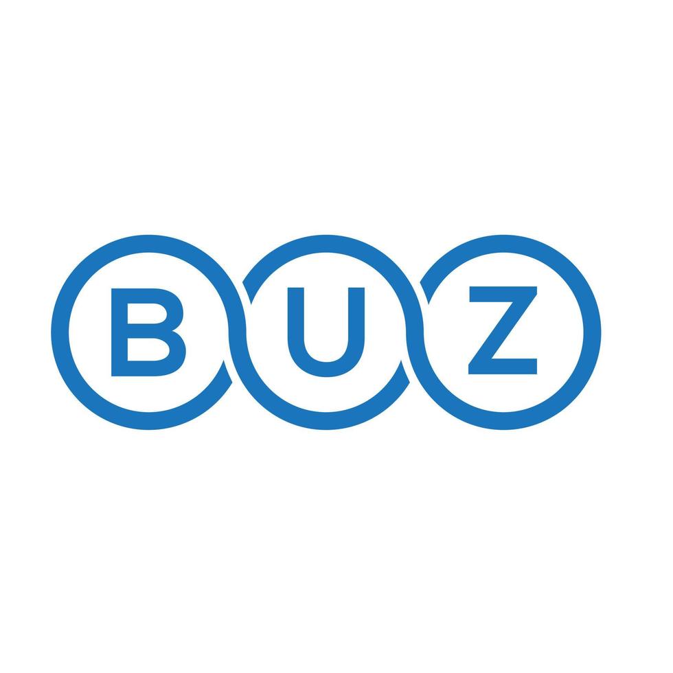 buz lettera logo design su sfondo bianco. buz creative iniziali lettera logo concept. disegno della lettera buz. vettore