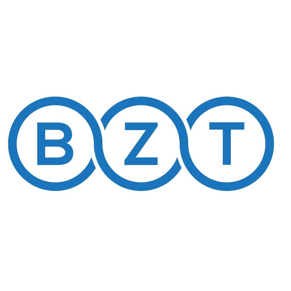 bzt lettera logo design su bianca sfondo. bzt creativo iniziali lettera logo concetto. bzt lettera design. vettore