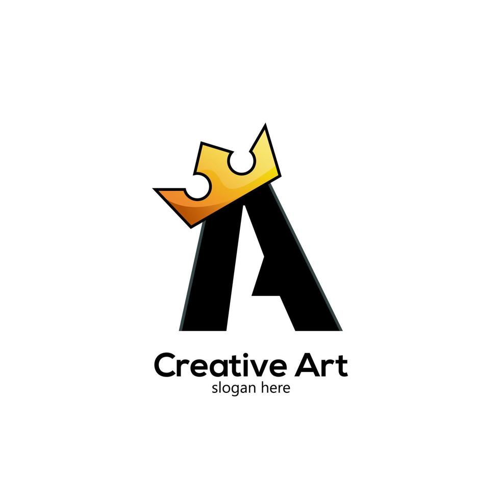 un' lettera logo design icona pendenza colorato vettore