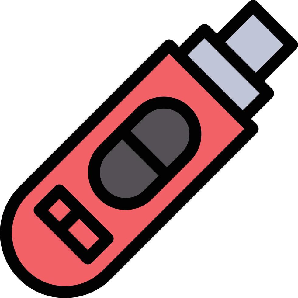 illustrazione vettoriale del test di gravidanza su uno sfondo. simboli di qualità premium. icone vettoriali per il concetto e la progettazione grafica.