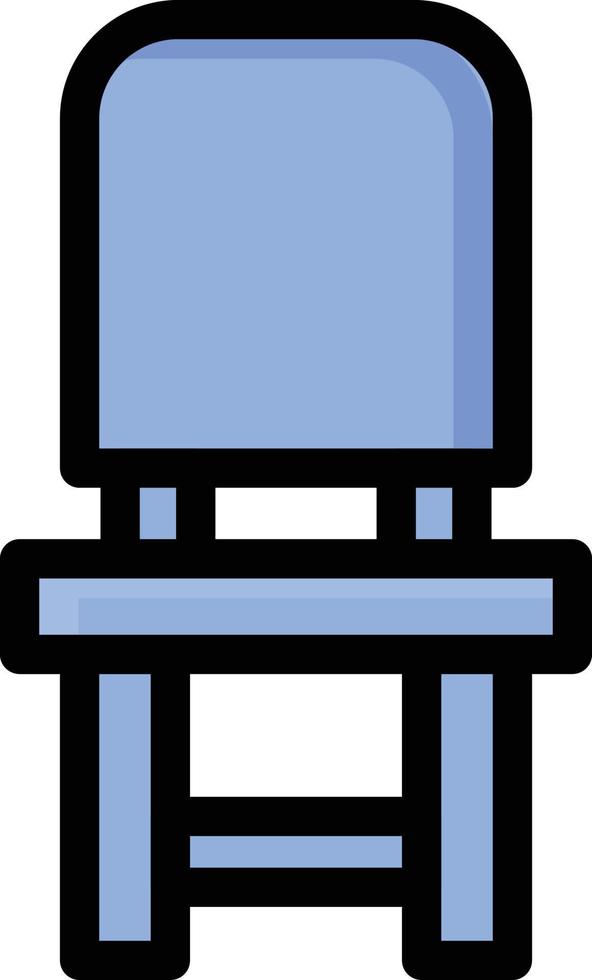 sedia illustrazione vettoriale su uno sfondo simboli di qualità premium. icone vettoriali per il concetto e la progettazione grafica.