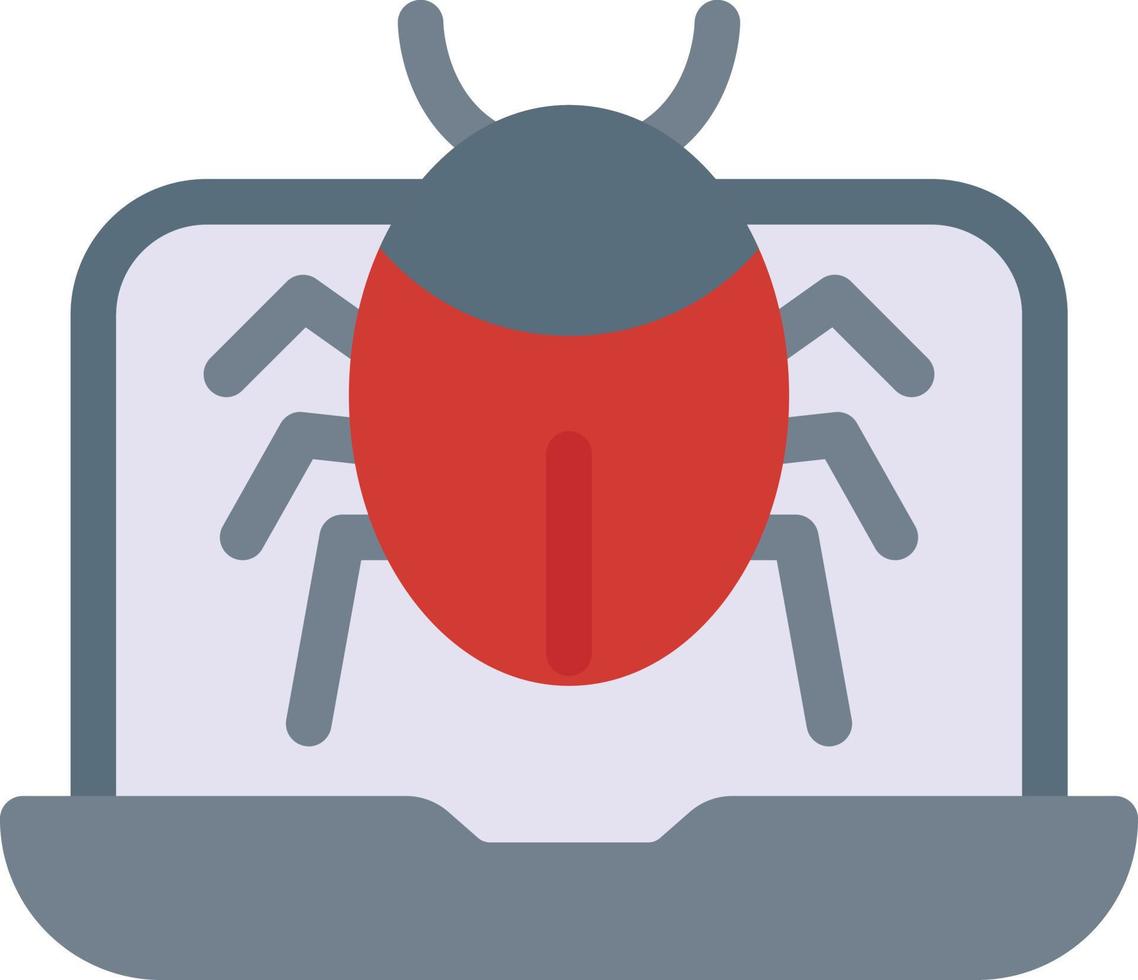 il computer portatile insetto vettore illustrazione su un' sfondo.premio qualità simboli.vettore icone per concetto e grafico design.