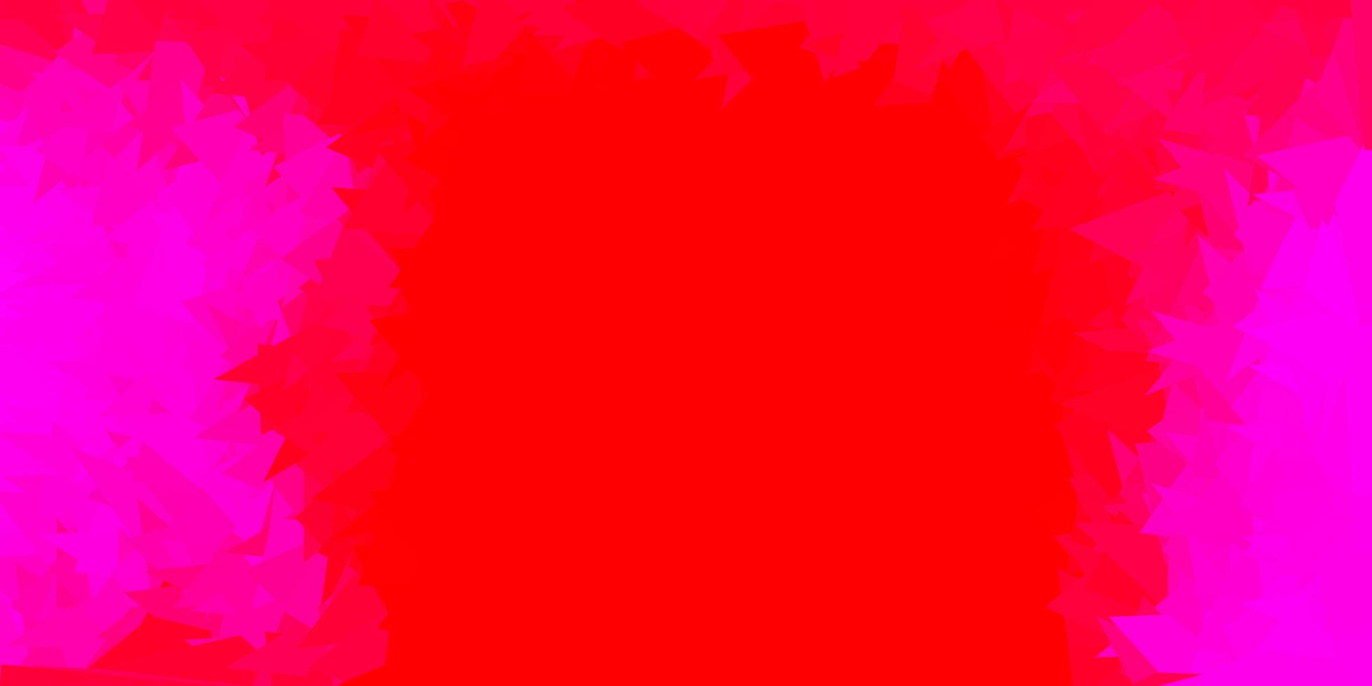 sfondo poligonale vettoriale rosa chiaro, rosso.