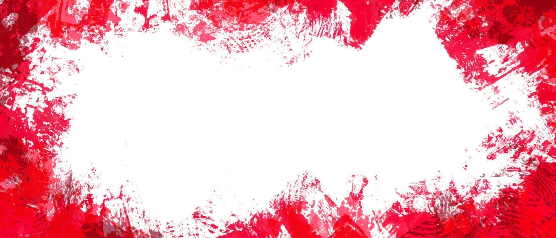 rosso e bianca astratto grunge dipingere struttura vettore