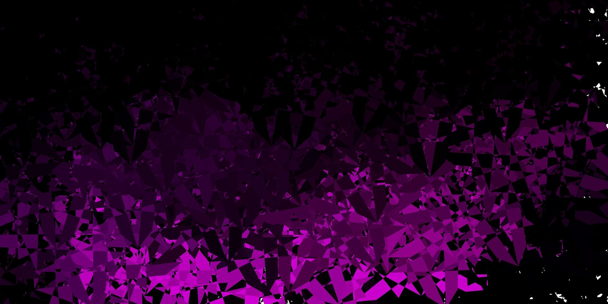 sfondo vettoriale viola scuro con forme poligonali.
