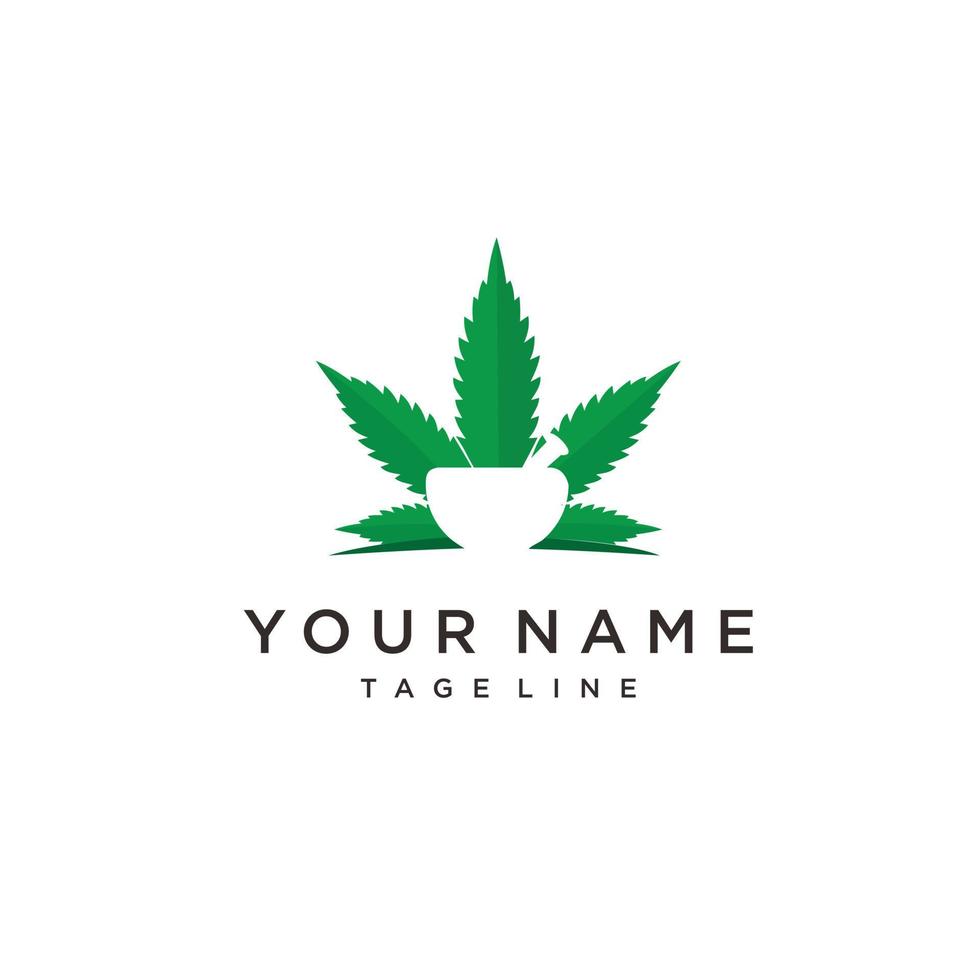 canapa olio logo design ispirazione CBD olio logo marijuana foglia simbolo CBD Prodotto logo vettore