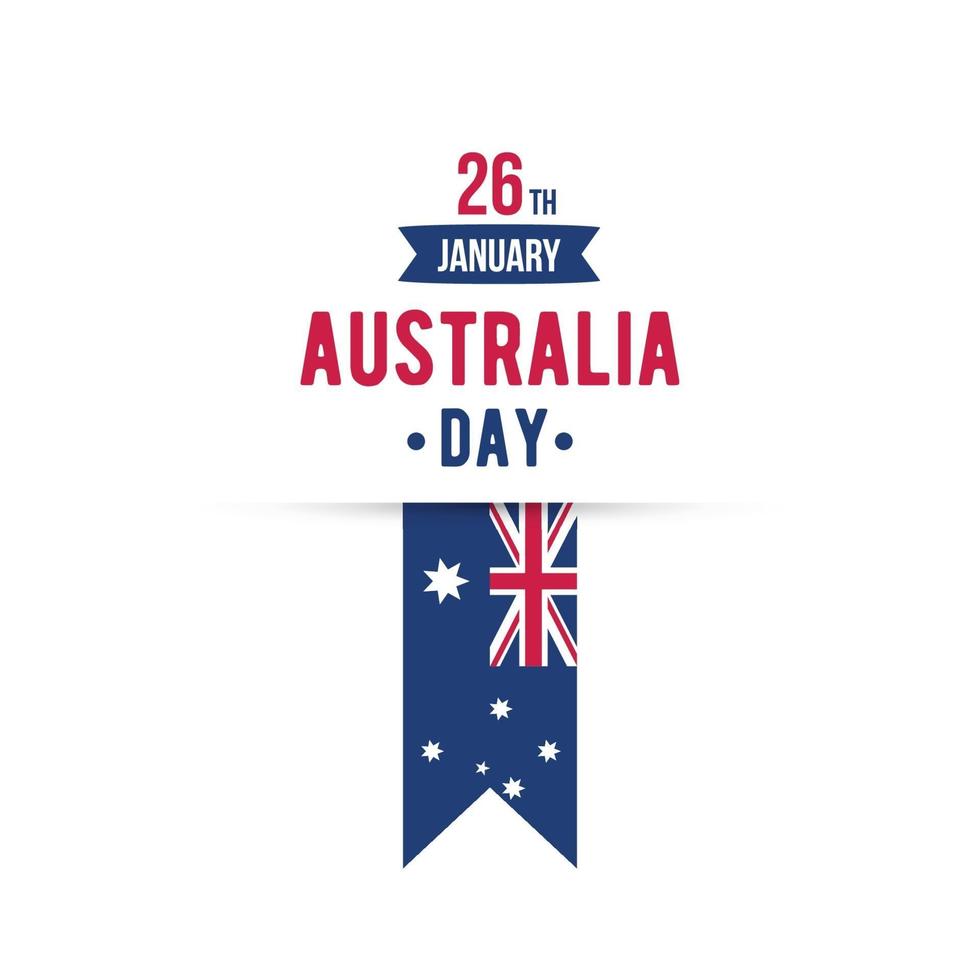 26 gennaio banner happy australia day vettore