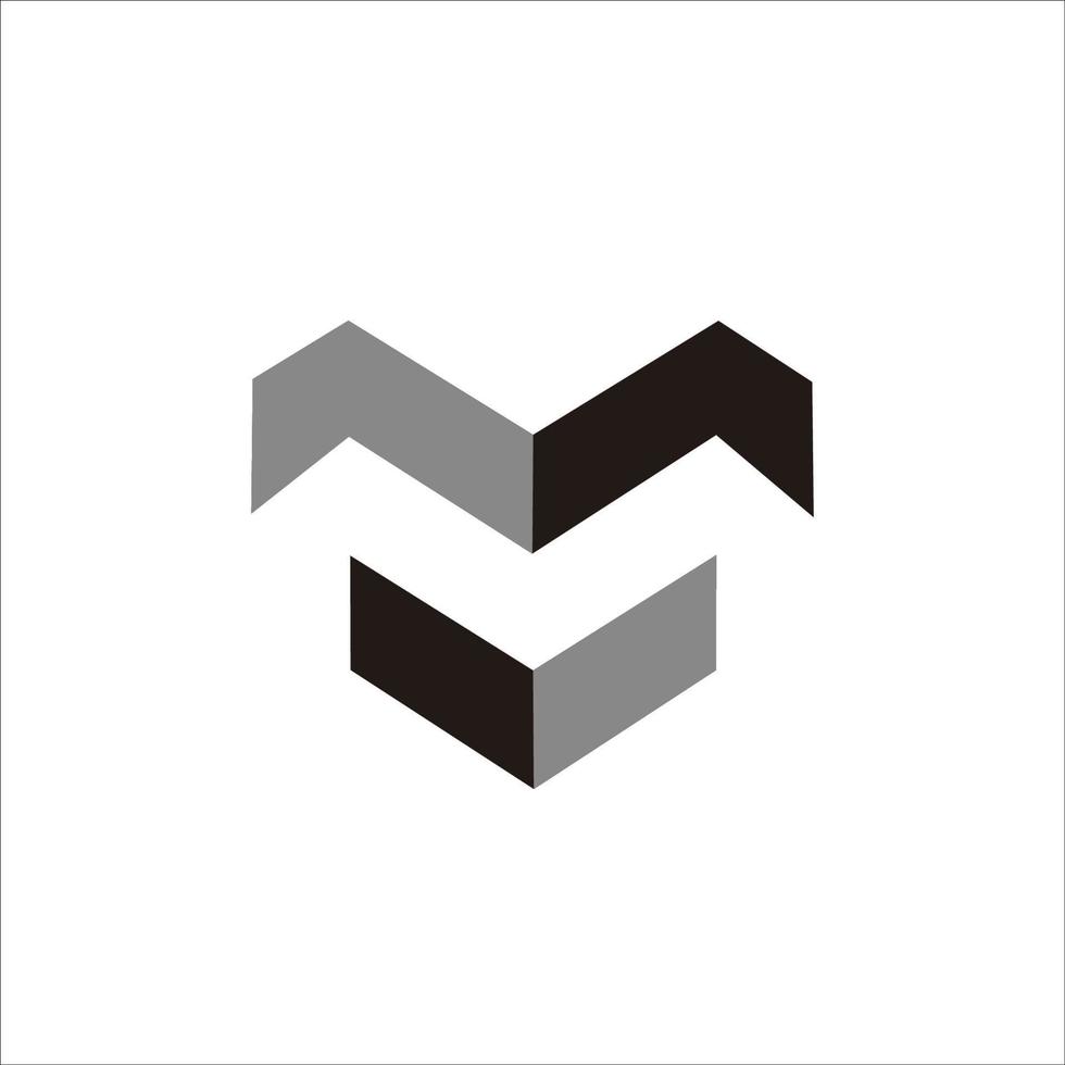 Stampa design lettera m logo per il tuo marca e identità vettore