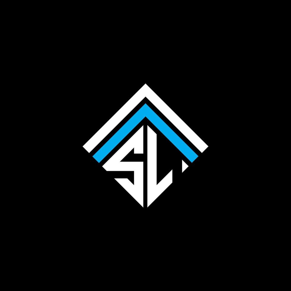 logo lettera sl design creativo con grafica vettoriale, logo semplice e moderno sl. vettore