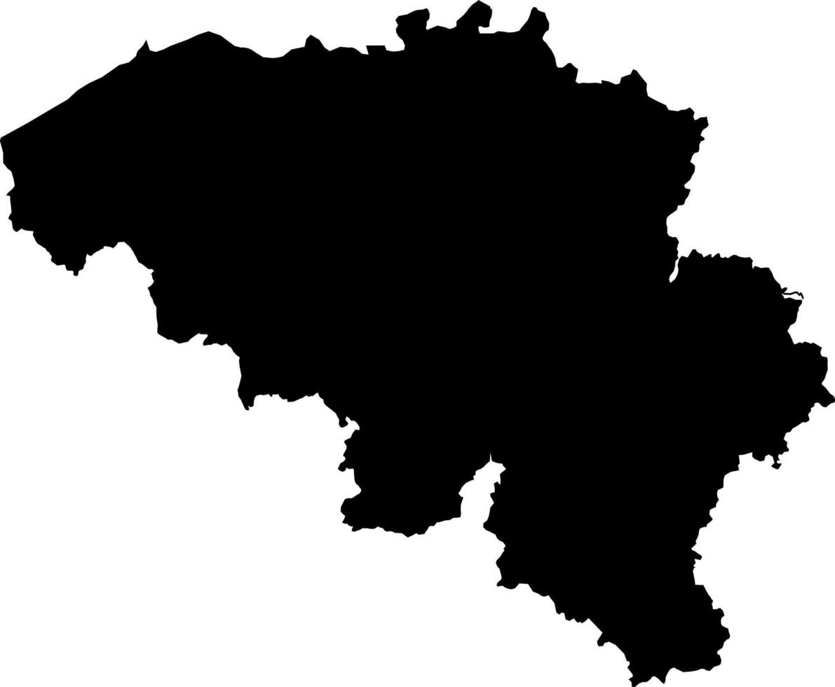 Europa Belgio carta geografica vettore mappa.mano disegnato minimalismo stile.