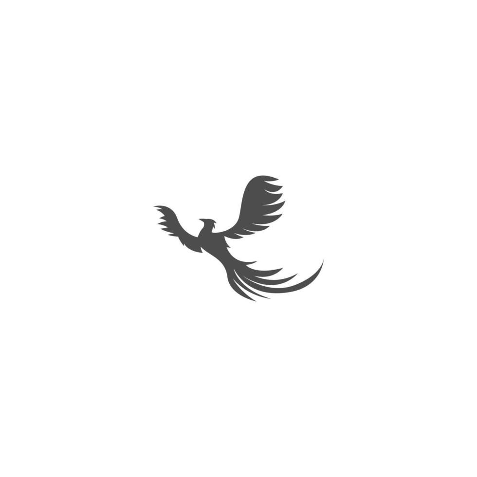 Fenice logo icona design vettore