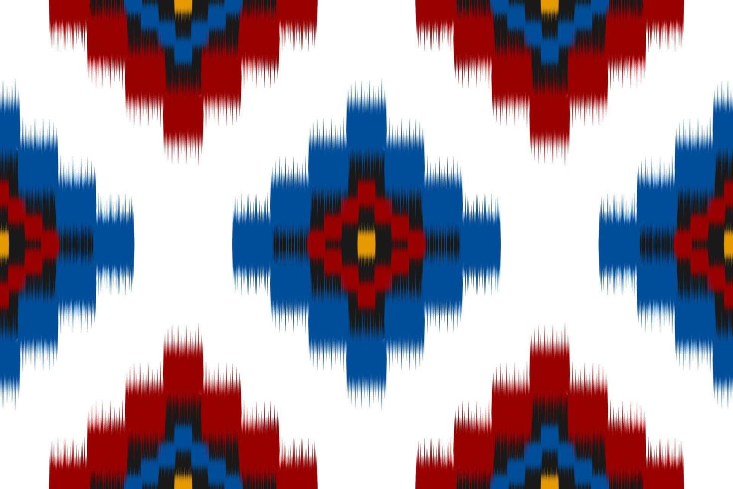 etnico ikat senza soluzione di continuità modello nel tribale. azteco geometrico etnico ornamento Stampa. ikat modello stile. vettore