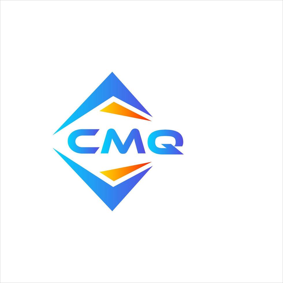 cmq astratto tecnologia logo design su bianca sfondo. cmq creativo iniziali lettera logo concetto. vettore