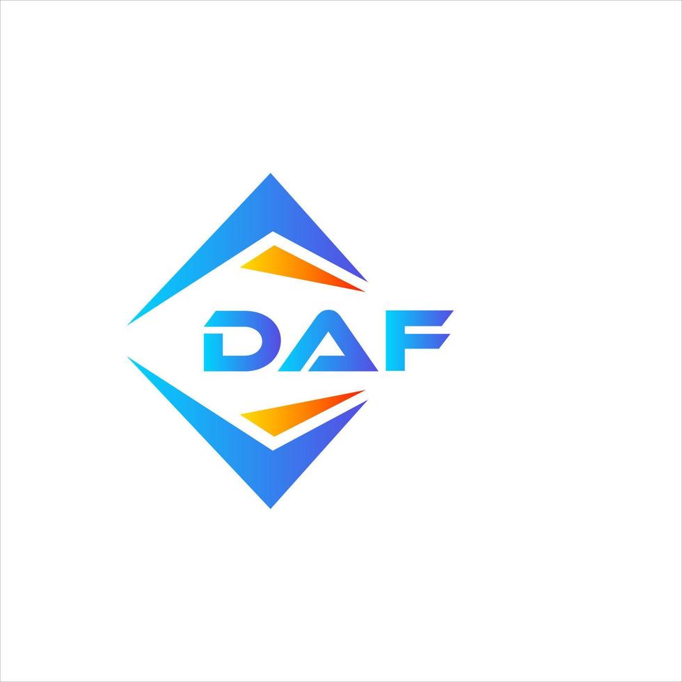 daf astratto tecnologia logo design su bianca sfondo. daf creativo iniziali lettera logo concetto. vettore