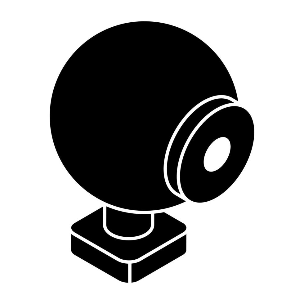 un'icona della moderna tecnologia della webcam vettore