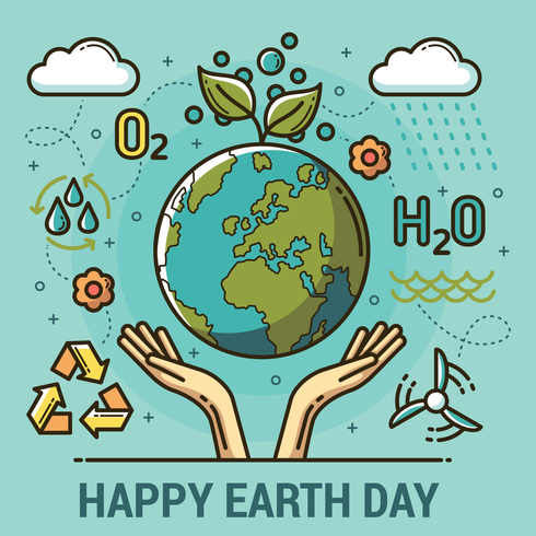 Illustrazione di Earth Day vettore