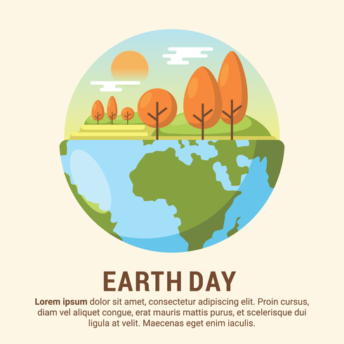 Illustrazione di Earth Day vettore