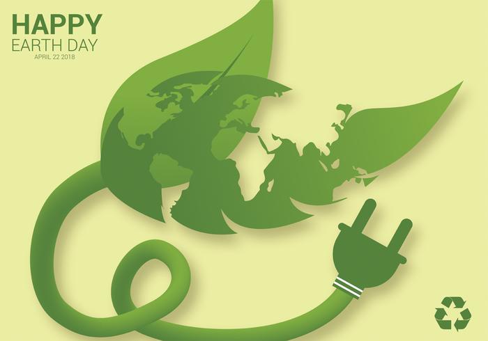 Disegno vettoriale di Earth Day