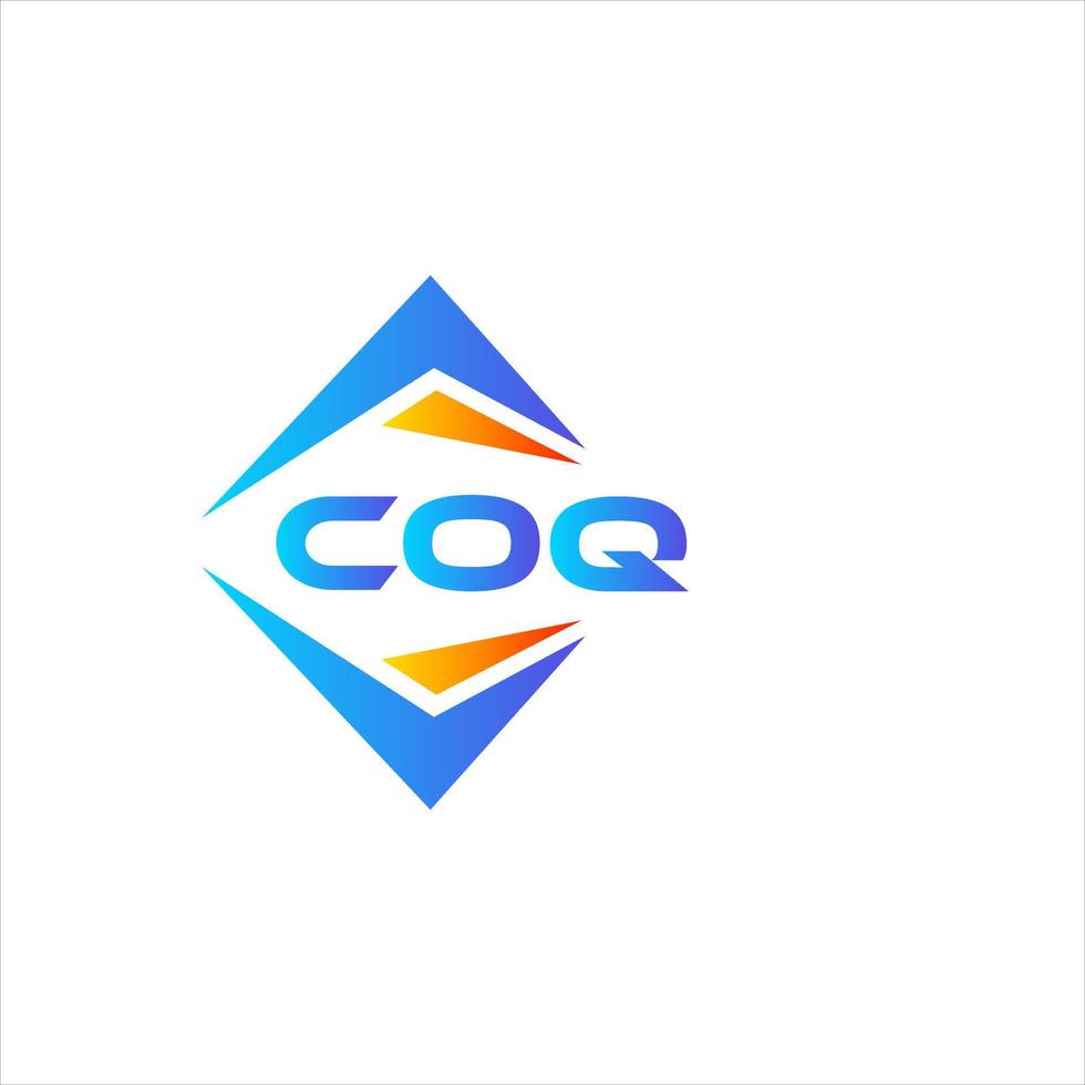 coq astratto tecnologia logo design su bianca sfondo. coq creativo iniziali lettera logo concetto. vettore