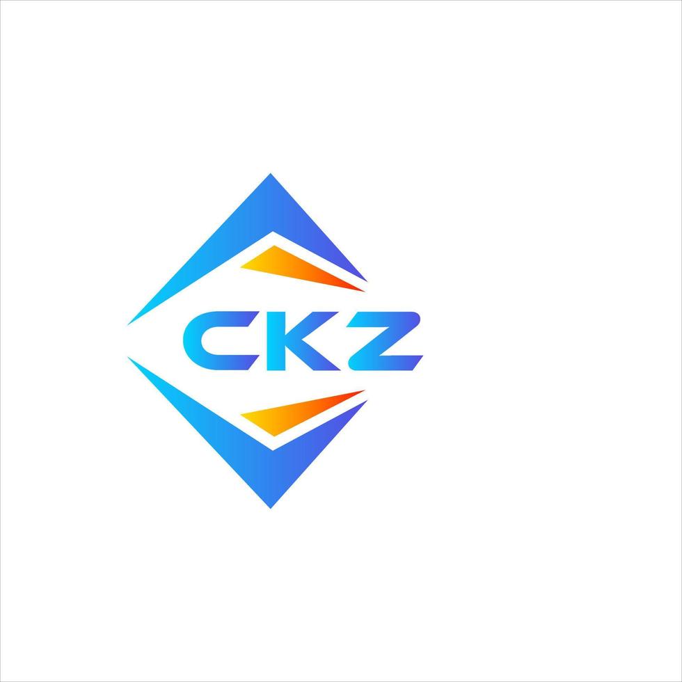 ckz astratto tecnologia logo design su bianca sfondo. ckz creativo iniziali lettera logo concetto. vettore