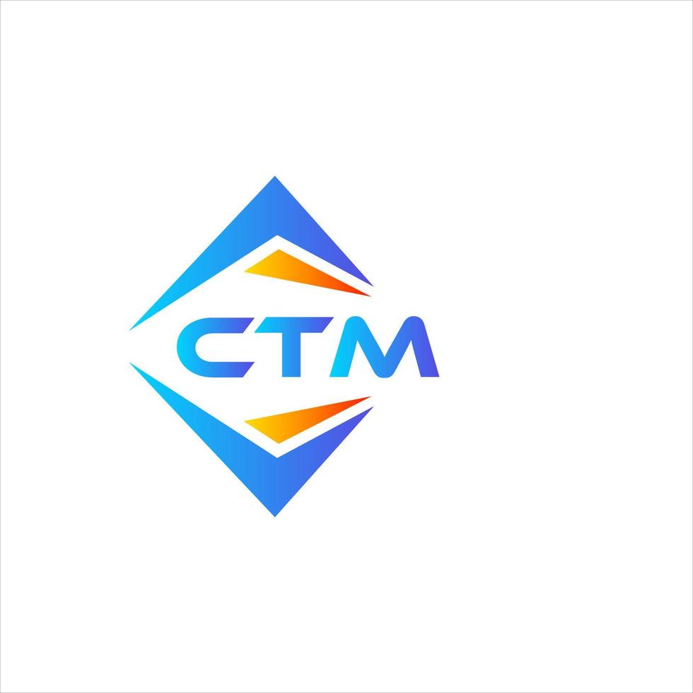 ctm astratto tecnologia logo design su bianca sfondo. ctm creativo iniziali lettera logo concetto. vettore