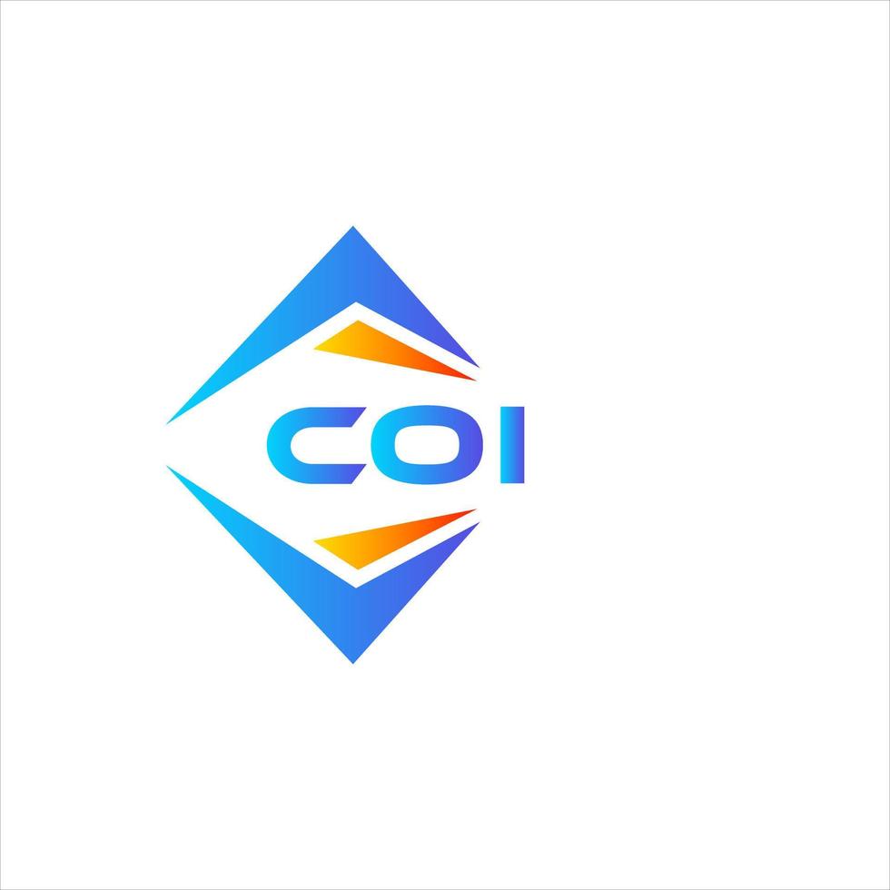 coi astratto tecnologia logo design su bianca sfondo. coi creativo iniziali lettera logo concetto. vettore